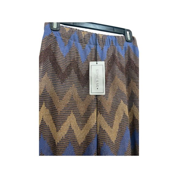 Sophie & Me Amsterdam Pants XS/S Wide Leg Glitter Stretch - Picture 4 of 9